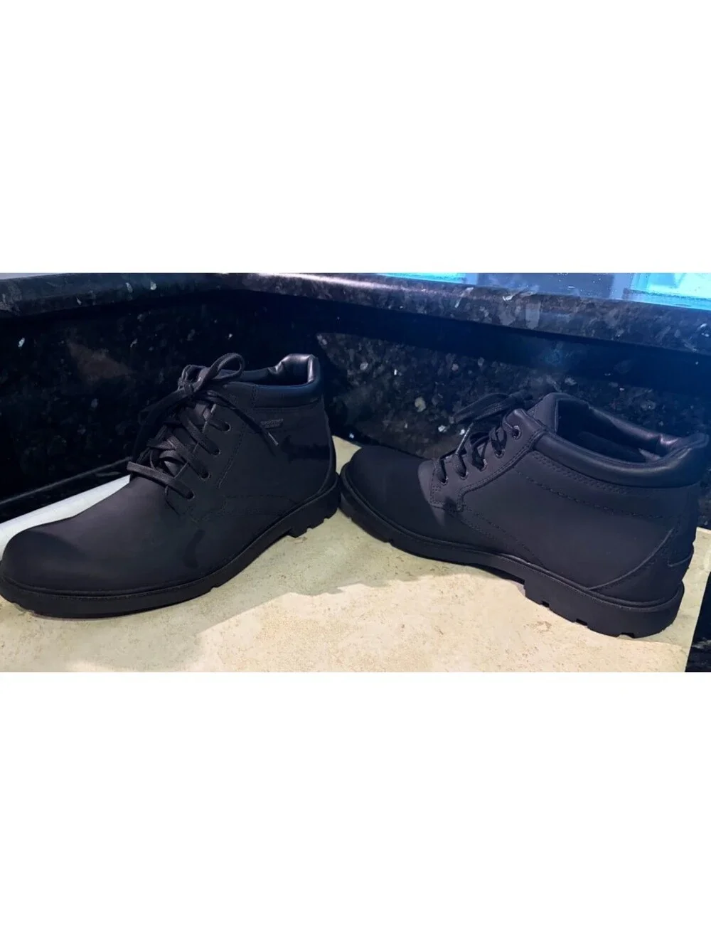 Rockport Hydro-Shield Waterproof Black Boots Size 9
